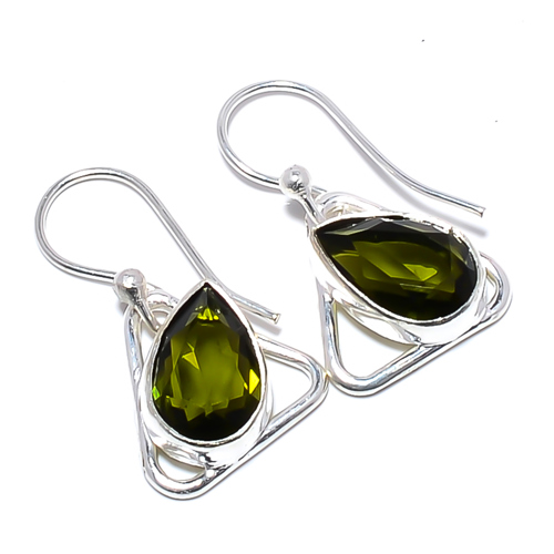 Peridot Handmade 925 Sterling Silver Jewelry Earring, Gift for her, Silver Jewelry Earring, Elegant Earring, Green Gemstone Earring, Drop/Dangle Earring