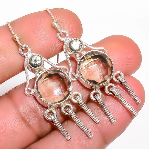 Smoky Quartz Handmade 925 Sterling Silver Earring, Gift for her, Silver Jewelry Earring, Elegant Earring, Brown Gemstone Earring, Drop/Dangle Earring