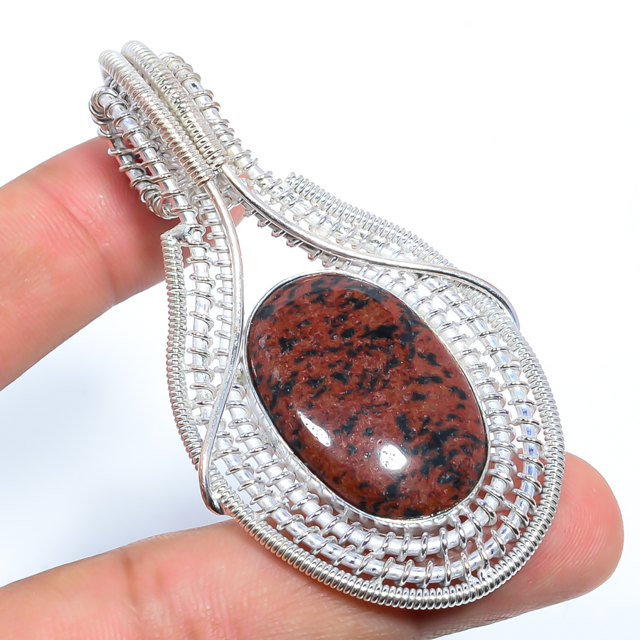 Red Jasper 925 Sterling Silver Pendant, Handmade Pendant, Oval Pendant, Red Pendant, Unique Silver Pendant, Fine Pendant, Silver Jewelry Pendant