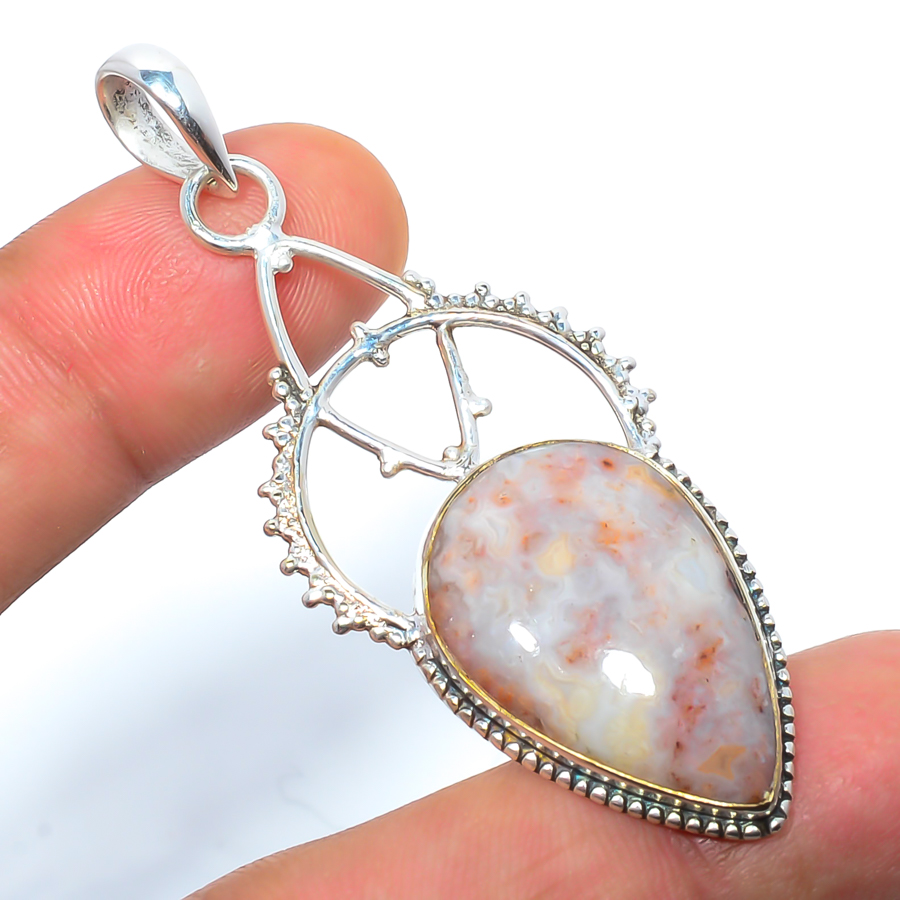 Pink Tourmaline 925 Sterling Silver Pendant, Handmade Pendant, Pear Pendant, Pink Pendant, Unique Silver Pendant, Fine Pendant, Silver Jewelry Pendant