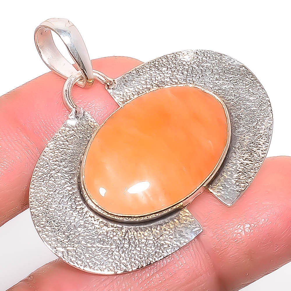 Angle Hair Quartz 925 Sterling Silver Pendant, Handmade Pendant, Oval Pendant, Golden Pendant, Unique Silver Pendant, Fine Pendant, Silver Jewelry Pendant